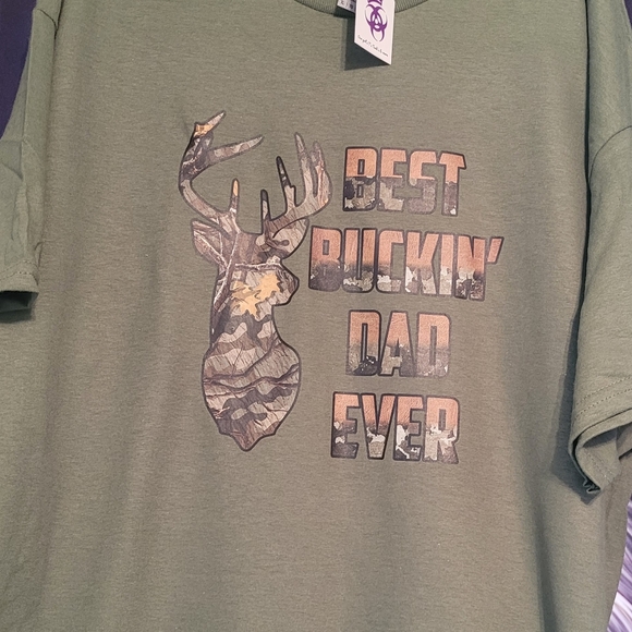 Best buckin Dad ever t shirt size XL - Picture 2 of 2